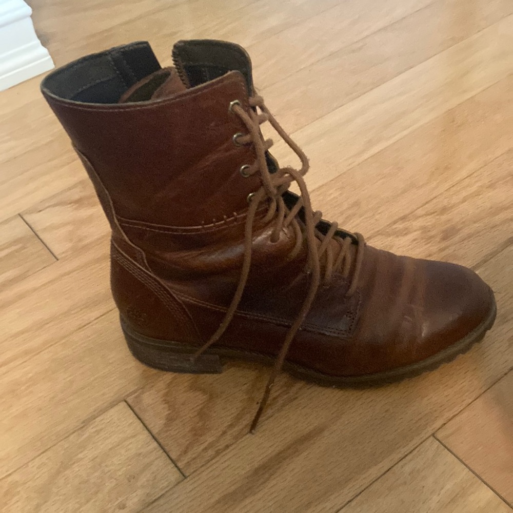 Timberland lace up, zip boots